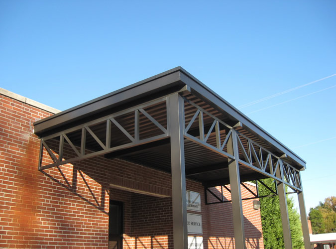 canopy finishes, aluminum canopy projects